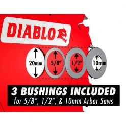 DIABLO 5-1/2 in. x 18-Tooth Fast Framing Circular Saw Blade with Bushings -Diablo Shop diablo circular saw blades d055018wmx c3 1000