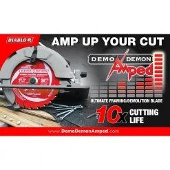 DIABLO Demo Demon 7-1/4 in. 24-Tooth Framing/Demolition Circular Saw Blade -Diablo Shop diablo circular saw blades d0724dr 4f 1000