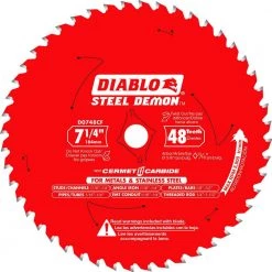 DIABLO Steel Demon 7-1/4 in. x 48-Tooth Cermet II Metals and Stainless Steel Circular Saw Blade