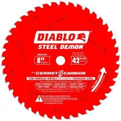 DIABLO Steel Demon 8 in. x 42-Tooth Cermet II Metals and Stainless Steel Circular Saw Blade