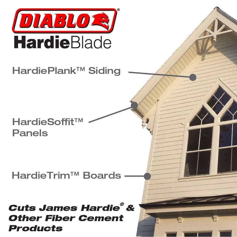 DIABLO HARDIEBlade 10 in. x 6-Tooth Polycrystalline Diamond (PCD) Tipped Fiber Cement Circular Saw Blade 13 DIABLO HARDIEBlade 10 in. x 6-Tooth Polycrystalline Diamond (PCD) Tipped Fiber Cement Circular Saw Blade - Image 11