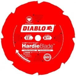 DIABLO HARDIEBlade 12 in. x 8-Tooth Polycrystalline Diamond (PCD) Tipped Fiber Cement Circular Saw Blade -Diablo Shop diablo circular saw blades d1208dh 66 1000