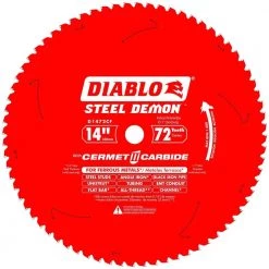 DIABLO Steel Demon 14 in. x 72-Tooth Cermet-Carbide II Metals and Stainless Steel Circular Saw Blade