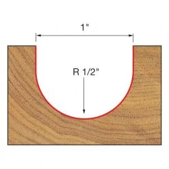 DIABLO 1 in. Round Nose Bit -Diablo Shop diablo edge router bits dr18113 c3 1000