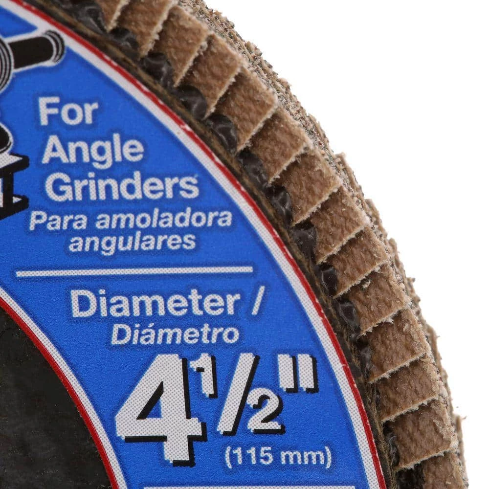 DIABLO 4-1/2 in. 80-Grit Steel Demon Grinding and Polishing Flap Disc with Type 29 Conical Design 6 DIABLO 4-1/2 in. 80-Grit Steel Demon Grinding and Polishing Flap Disc with Type 29 Conical Design - Image 4