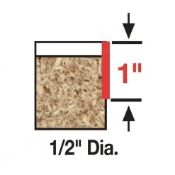 DIABLO 1/2 in. x 1 in. Carbide Flush Trimming Router Bit -Diablo Shop diablo flush trim router bits dr42104 4f 1000