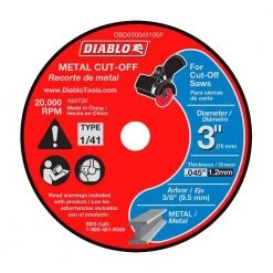 DIABLO 3 in. Metal Bonded Cut-Off Discs (5-Pack)