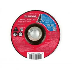 DIABLO 4 in. x 1/8 in. x 5/8 in. Metal Cut-Off Disc with Type 27 Depressed Center
