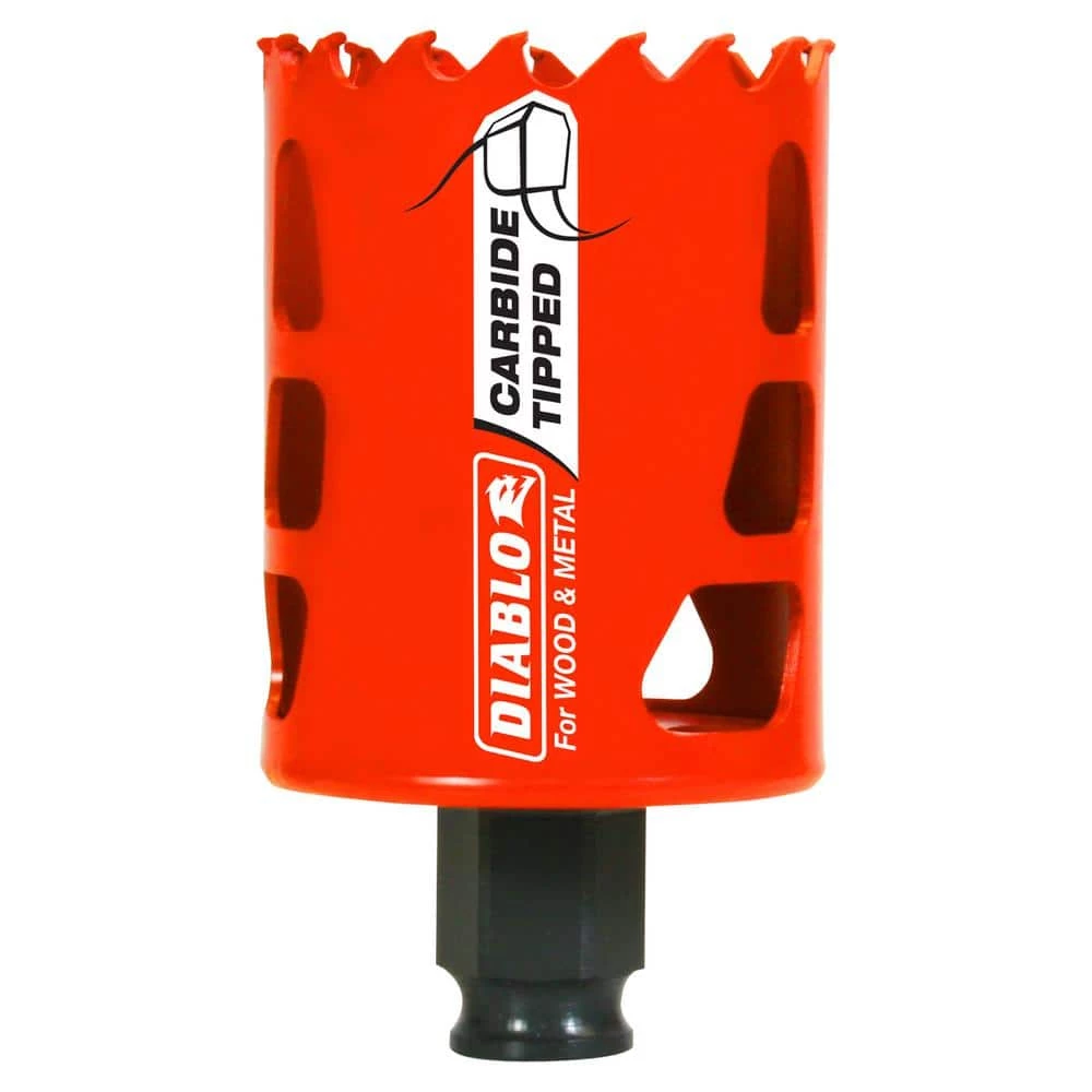 DIABLO 2 in. Carbide Hole Saw with 2-3/8 in. Cutting Depth 3 DIABLO 2 in. Carbide Hole Saw with 2-3/8 in. Cutting Depth
