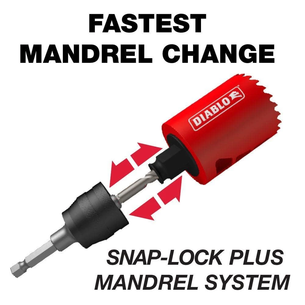 DIABLO 2 in. Carbide Hole Saw with 2-3/8 in. Cutting Depth 4 DIABLO 2 in. Carbide Hole Saw with 2-3/8 in. Cutting Depth - Image 2