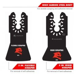 DIABLO Universal Fit High Carbon Steel Oscillating Scraper Set for Adhesive Removal -Diablo Shop diablo oscillating tool attachments douscrp2 c3 1000