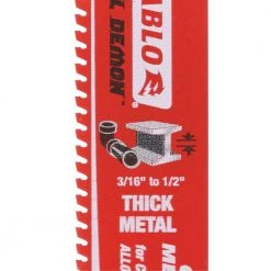 DIABLO 6 in. 8 TPI Steel Demon Carbide Reciprocating Saw Blade for Thick Metal Cutting -Diablo Shop diablo reciprocating saw blades ds0608cf a0 1000