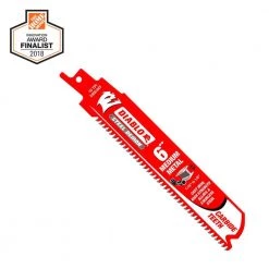 DIABLO 6 in. 10 TPI Steel Demon Carbide Reciprocating Saw Blade for Medium Metal Cutting -Diablo Shop diablo reciprocating saw blades ds0610cf 40 1000