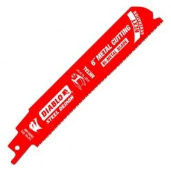 DIABLO 6 in. 14/18 TPI Steel Demon Bi-Metal Reciprocating Saw Blades for Medium Metal Cutting (15-Pack)