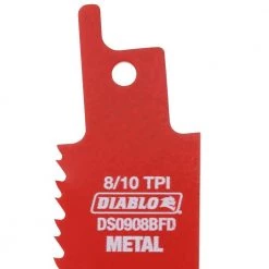 DIABLO 9 in. 8/10 TPI Steel Demon Bi-Metal Reciprocating Saw Blades for Thick Metal Cutting (5-Pack) -Diablo Shop diablo reciprocating saw blades ds0908bfd5 a0 1000