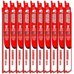DIABLO 9 in. 8 TPI Steel Demon Carbide Reciprocating Saw Blades for Thick Metal Cutting (10-Pack)