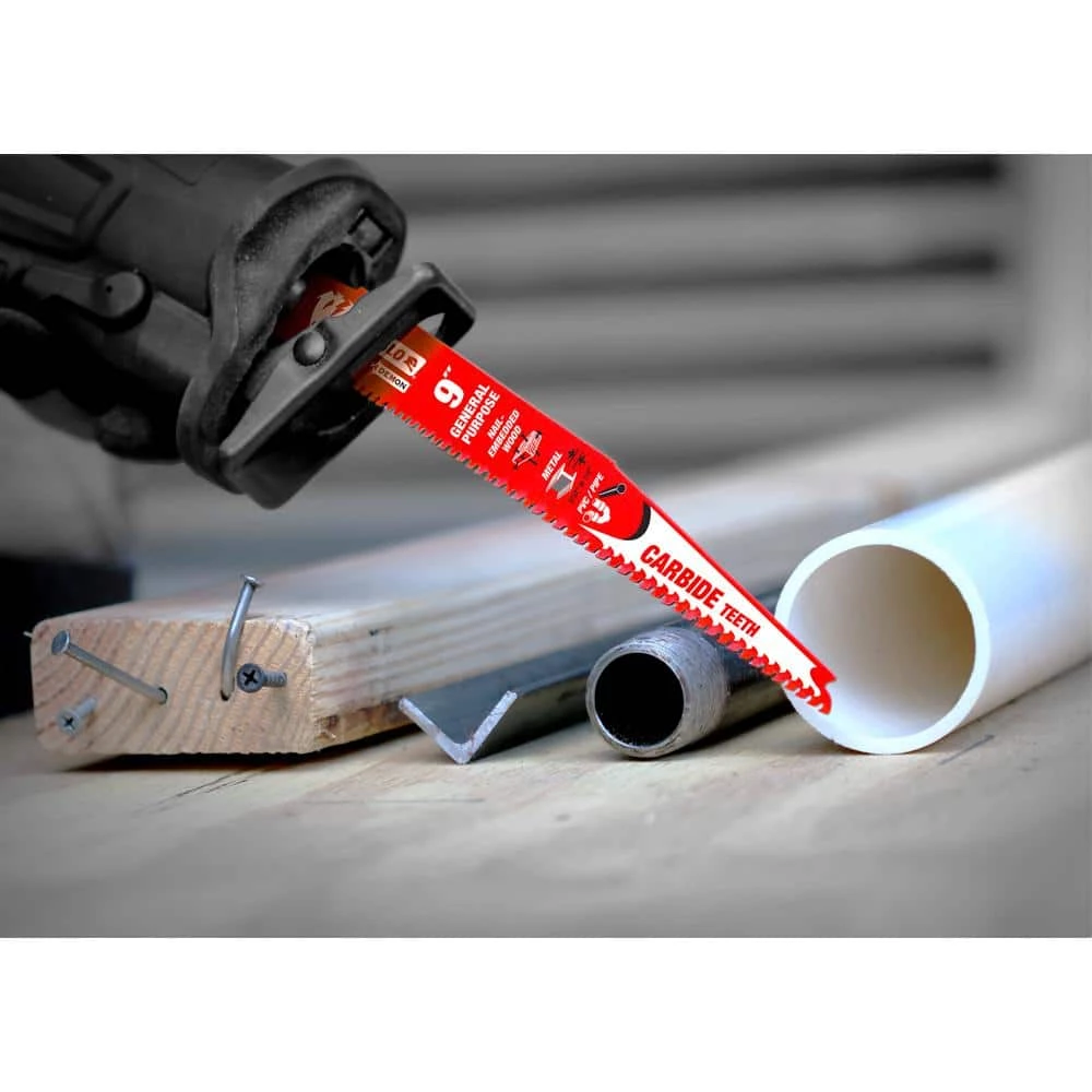 DIABLO 9 in. 6/9 TPI Demo Demon Carbide Reciprocating Saw Blade for General Purpose Cutting 7 DIABLO 9 in. 6/9 TPI Demo Demon Carbide Reciprocating Saw Blade for General Purpose Cutting - Image 5