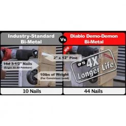 DIABLO 9 in. 4/6 TPI Demo Demon Bi-Metal Reciprocating Saw Blade for Nail-Embedded Wood Cutting -Diablo Shop diablo reciprocating saw blades ds0912bw 31 1000
