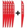 DIABLO 9 in. 6/12 TPI Demo Demon Nail-Embedded Wood Cutting Recip Blade (5-Pack) with Bonus Blade 2 DIABLO 9 in. 6/12 TPI Demo Demon Nail-Embedded Wood Cutting Recip Blade (5-Pack) with Bonus Blade -Diablo Shop diablo reciprocating saw blades ds0912bw5p 64 1000