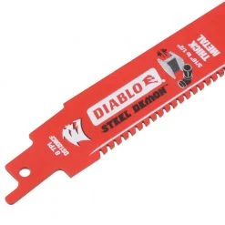 DIABLO 12 in. 8 TPI Steel Demon Carbide Reciprocating Saw Blade for Thick Metal Cutting -Diablo Shop diablo reciprocating saw blades ds1208cf 40 1000