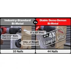 DIABLO 12 in. 4/6 Demo Demon TPI Bi-Metal Reciprocating Saw Blade for Nail-Embedded Wood Cutting -Diablo Shop diablo reciprocating saw blades ds1212bw 31 1000