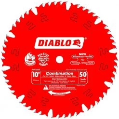 DIABLO 10 in. x 50-Tooth Combination Circular Saw Blade -Diablo Shop diablo table saw blades miter saw blades d1050x c3 1000