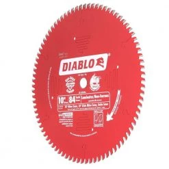 DIABLO 10 in. x 84-Tooth Laminate/Aluminum/Plastics Circular Saw Blade -Diablo Shop diablo table saw blades miter saw blades d1084l 40 1000