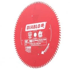 DIABLO 10 in. x 90-Tooth Ultimate Polished Finish Circular Saw Blade -Diablo Shop diablo table saw blades miter saw blades d1090x 40 1000