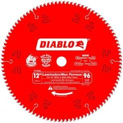 DIABLO 12 in. x 96-Tooth Laminate/Aluminum/Plastics Circular Saw Blade